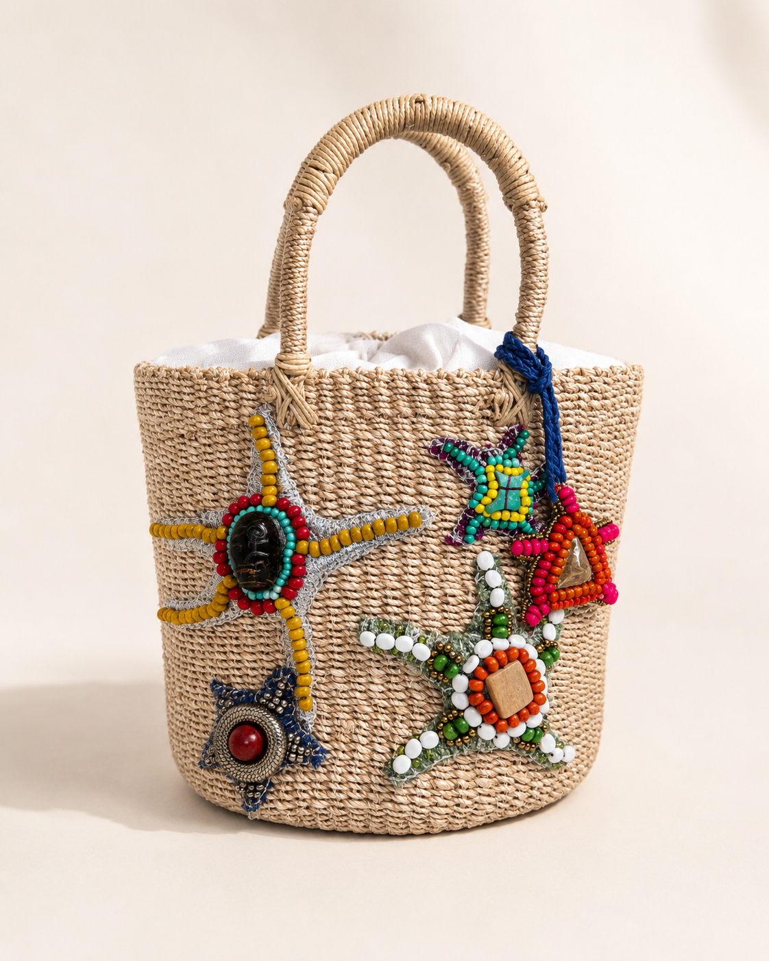 Mari X Tala Bucket Bag (Natural)
