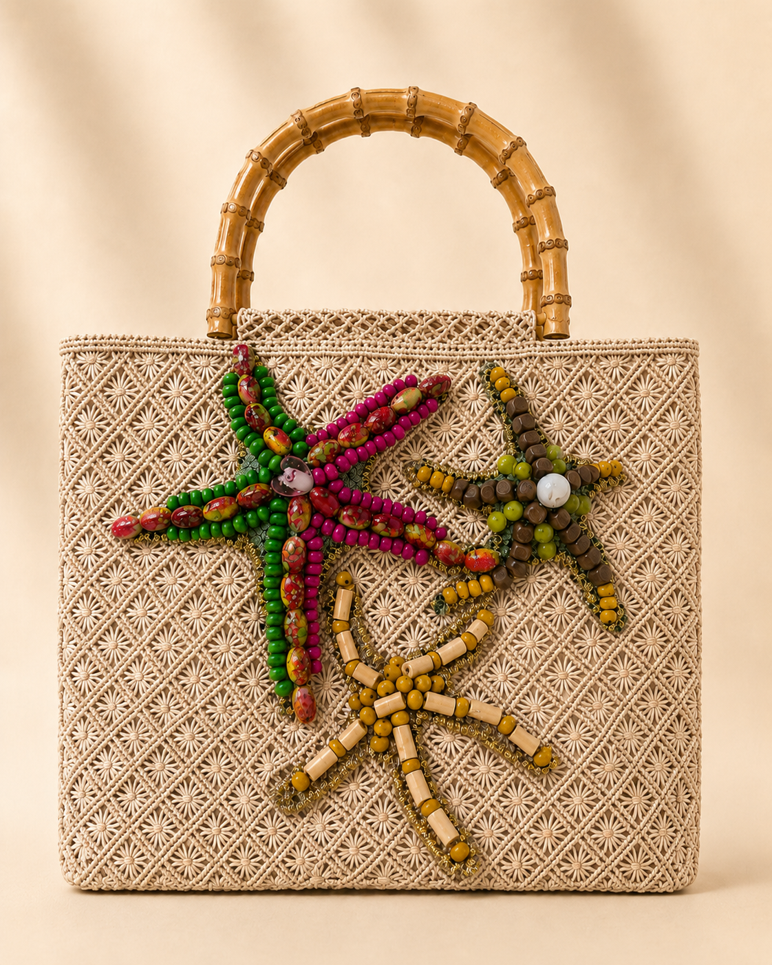 Sophia III Abaca Macrame Bag