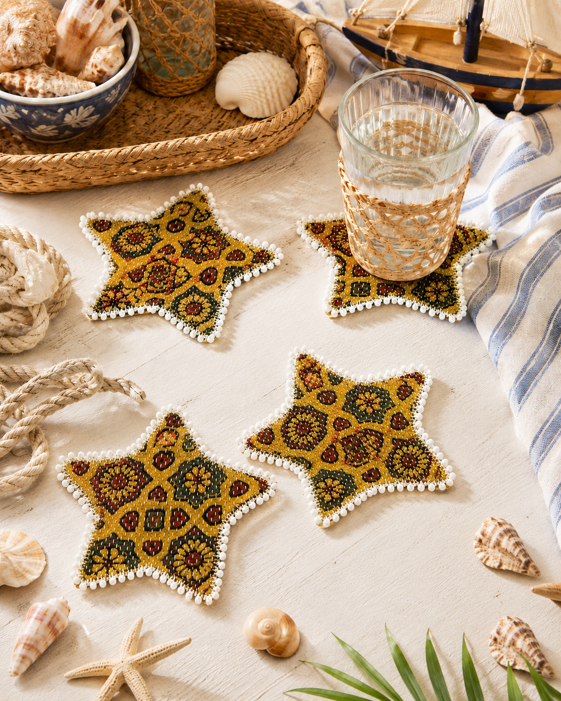 Dana Handblock Coasters
