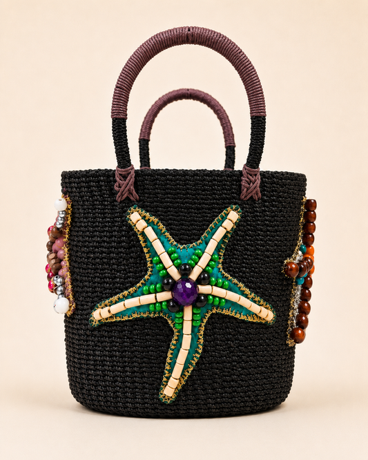 Mari VIII Abaca Bucket bag