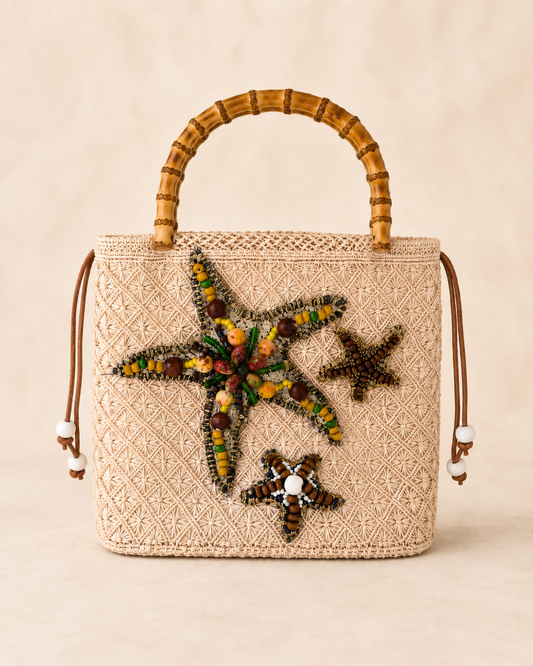 Sophia IV Abaca Macrame Bag