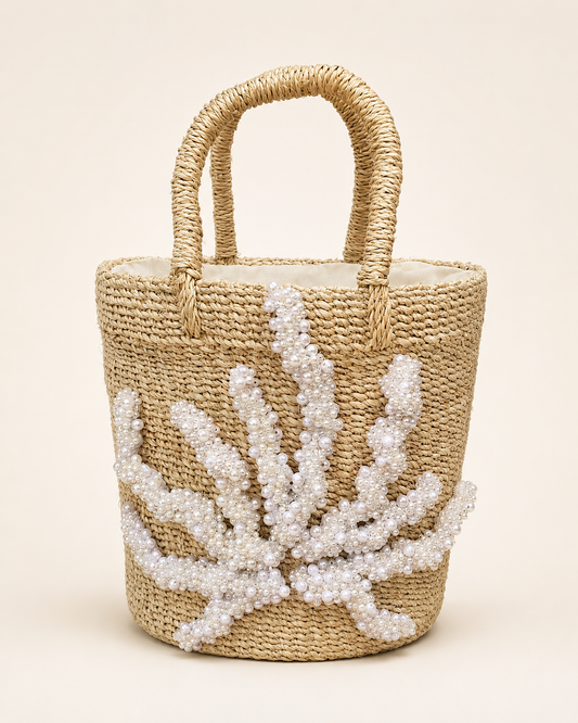Mari Bucket Bag in Natural