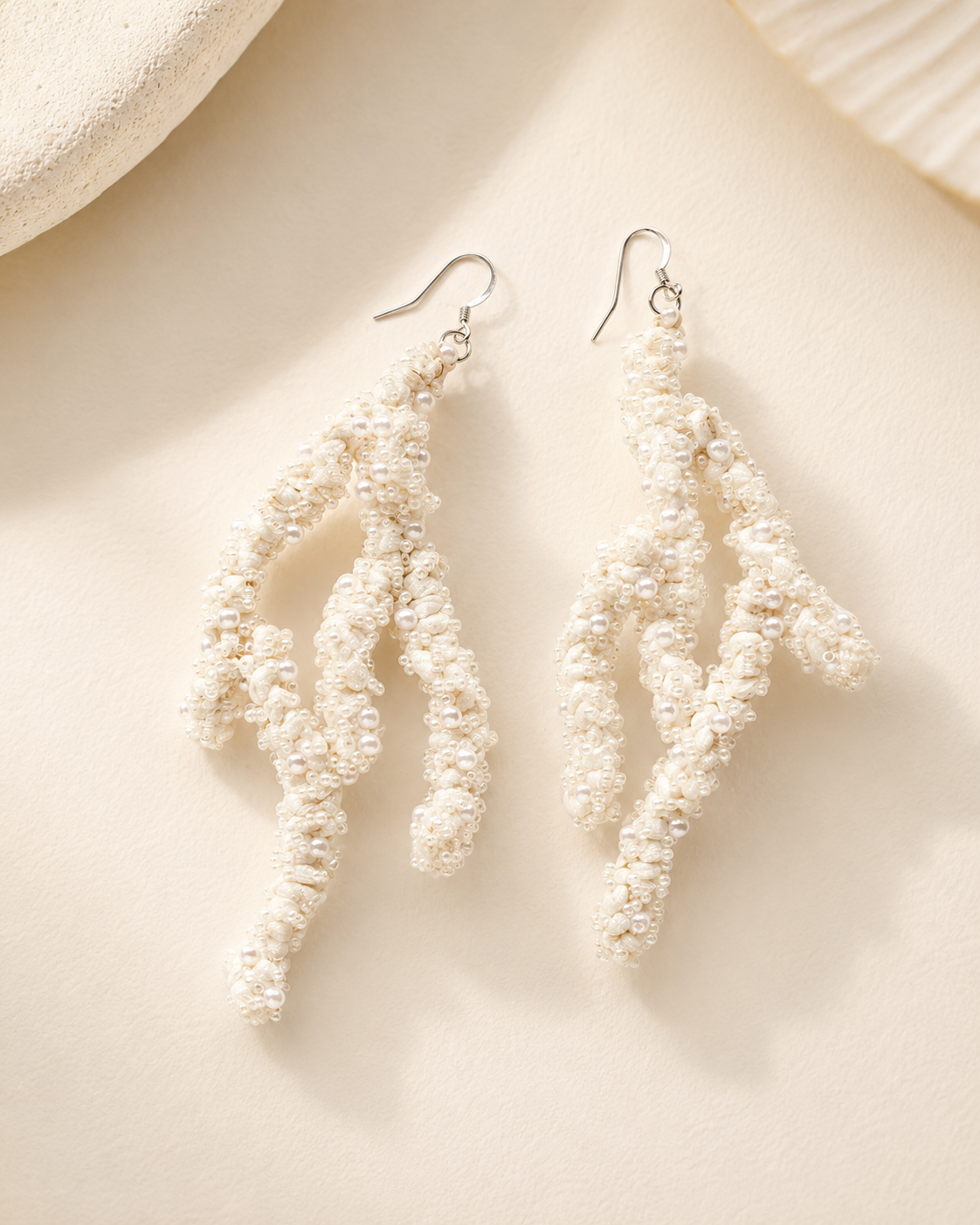 Maria Ana Bleached Coral Earrings