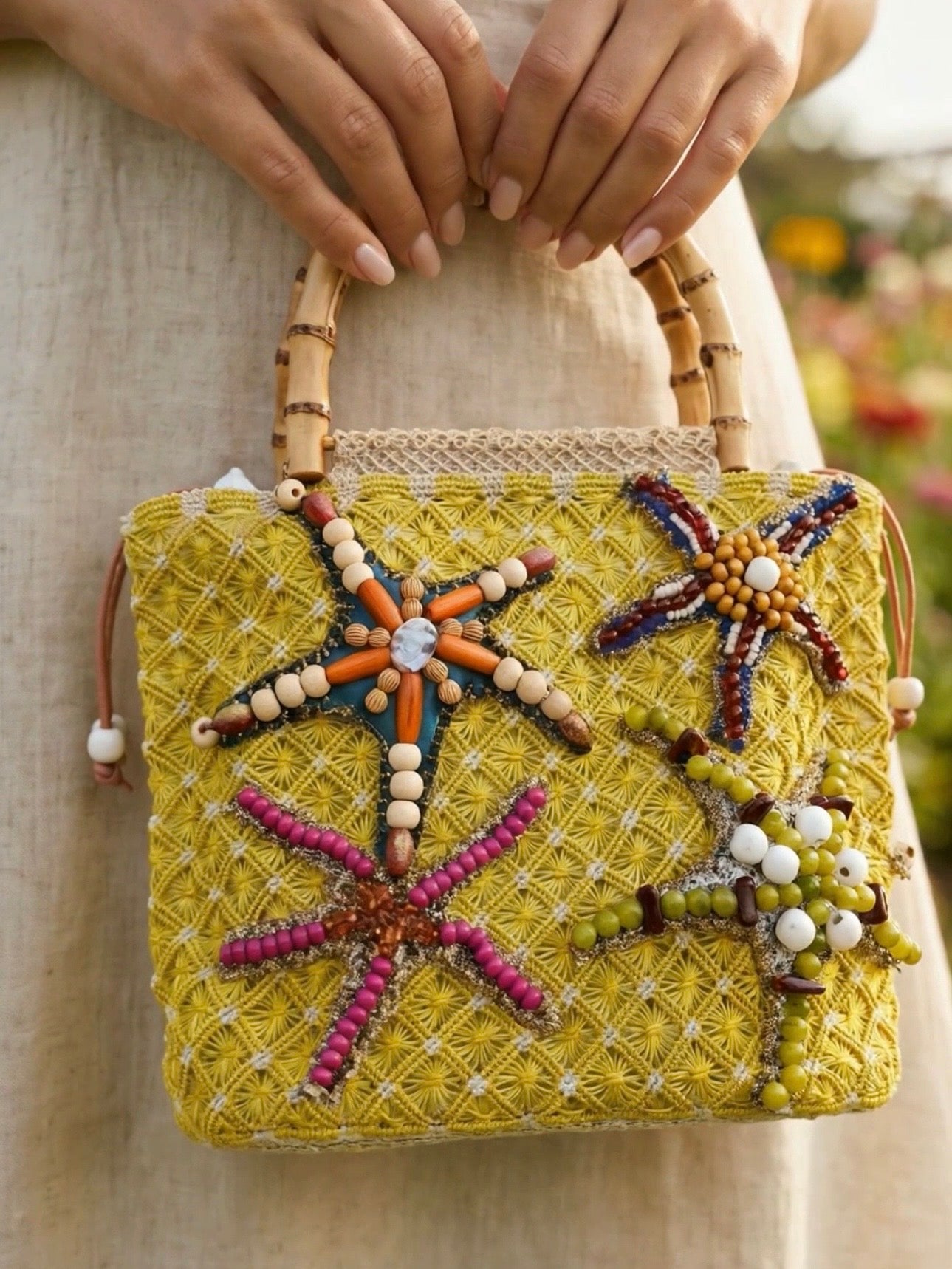 Socorro I Abaca macrame bag