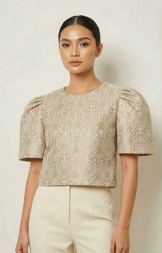 Tilda Silk Filipiniana Top